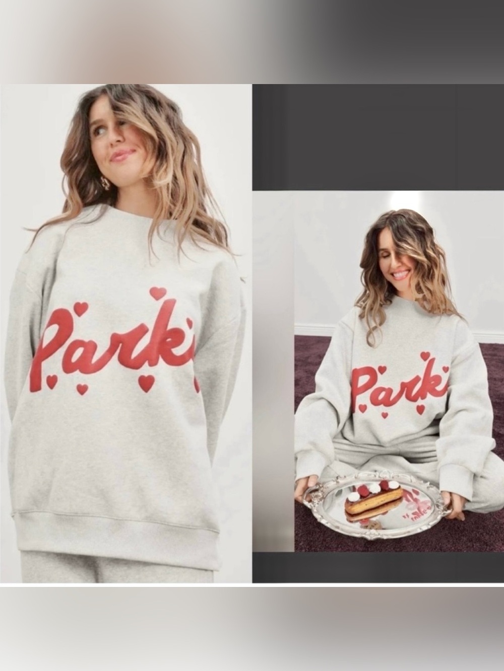 Parke Valentine’s Day Sweetheart Mock neck Sweatshirt Size XXL